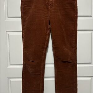 MOTHER Tan Corduroy Trousers